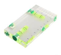 Mini niveau à bulle transparent de 95 mm pour jauge à bulle avec base magnétique pour travaux d'installation d'appareils ménagers