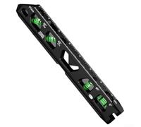 Mini Niveau Magnétique 6.5cm Précision Multi-Angles(Black 9 inches) | Précision ±0.5mm/m, angles 0-90°, fioles claires, lecture rapide, pour idéal bricolage