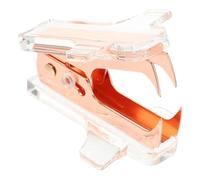 Mini Ôte-Agrafes Portable en Acrylique et Métal pour bureau | Format Avion Compact 6x4,2x3,3cm, Prise Confortable, Surface Lisse, Maison, Cahiers et Rapports
