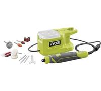 Mini-outil multifonction RYOBI ONE+ 18V, 4400-23 000 tr/min, Changement d'accessoire sans outil, Avec 15 accessoires, RRT18-0