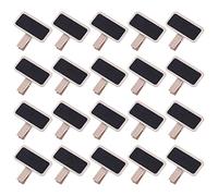 Mini Panneau d'Affichage Avec Pince - Ardoise Rectangle, 20 Pièces Tableau Noir Bois, Rectangulaires Avec Clip
