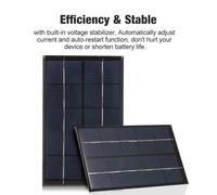 Mini Panneau Solaire 2.5w/5v, Avec Port Usb, Compact, En Silicone, Pour Téléphone, Camping, Randonnée, Voyage