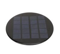Mini panneau solaire rond 1.1W 5V 120mm, Module solaire en silicium polycristallin Rechargeable pour Camping en plein air randonnée