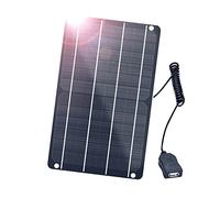 Mini Panneau Solaire USB 6W,FlexSolar Monocristallin 5 V Chargeur Solaire | avec Cellule Solaire Convient pour les Vélos Téléphones Portables Lampes de Camping etc.