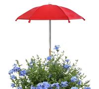 Mini parasol pour , parterres et balcons du et de la pluie, rouge, riferimento alla descrizione
