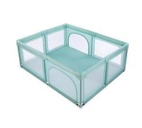 Mini parc de jeux 120x120 cm vert pour bb avec double entre