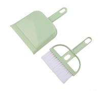 Mini pelle à poussière et brosse de nettoyage pour bureau, ordinateur portable, tableau de bord, four à micro-ondes, four à gaz, balayeuse compacte en plastique, poignée de petite taille, 19,5 x 13 cm