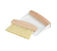 Mini-Pelle & Balayette en Bois Vintage 15cm Blanc