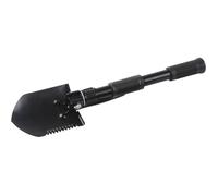 Mini Pelle - pioche Pliante - pic en Acier - Couleur Noir - Longueur 31 cm (pliée) - 41 cm (dépliée) - 15,5 cm (démontée)