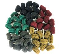 Mini perceuse, brosse Abrasive, roue de polissage en Nylon avec tige de 3mm/2.35mm pour outil rotatif Dremel, ensemble d'accessoires 10 pièces Lot mixte de 10 pièces