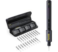 Mini-perceuse électrique avec 20 mèches, batterie de 800 mAh, 2 vitesses (250/1300 tr/min)