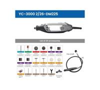 Mini perceuse électrique, broyeur, stylo graveur, Kit d'outils rotatifs 120W à 6 vitesses(3000 2-26 DM225)