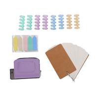 Mini Perforeuse pour Planificateur A5, 6 Trous | Guide papier réglable, Design compact, Comprend 8 anneaux de reliure, Pour papier A4, A5, B5