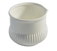 Mini Pichet à Crème Blanc en Céramique, Verseur Compact Japonerie | Surface Lisse à Finition Pure, Poignée et Bec Ergonomique, pour Miel, Sauces et Présentation de Table