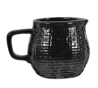 Mini Pichet à Crème en Céramique 150ml Noir avec Anse | Pot à Lait, Usage la Cuisine et Table, Versement Facile, Nettoyage Simple, Design Élégant, Compact