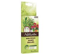 Mini-pièges jaunes pour plantes de la maison et balconnières x12