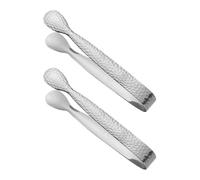 Mini pince à sucre - 2 pinces à apéritif en acier inoxydable | Petite pince pour tranches de citron, amateurs de thé, café, boulangerie, restaurant, hôtel, club, table à manger, station de dessert