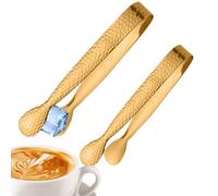 Mini pince à sucre - 2 pinces à apéritif en acier inoxydable | Petite pince pour tranches de citron, amateurs de thé, café, boulangerie, restaurant, hôtel, club, table à manger, station de dessert