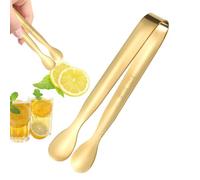 Mini pince à sucre - Pince à apéritif en acier inoxydable 11 cm | Petite pince de service pour cubes de sucre, glaçons, tranches de citron, biscuits et collations | Pince de cuisine compacte
