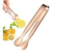 Mini pince à sucre - Pince à apéritif en acier inoxydable 11 cm | Petite pince de service pour cubes de sucre, glaçons, tranches de citron, biscuits et collations | Pince de cuisine compacte