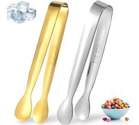 Mini Pince Alimentaire, Pinces Acier Inoxydable, Pince à Sucre, Pince a Bonbon, Pince à Glaçons, Pince Cuisine, Petite Pince, Pince Inox Cuisine, Pince Cuisine Inox, pour Cuisine, Café, Fête, Bar