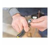 STANLEY Fmht0-80518 Mini Pince Coupante Diagonale Électricien Gamme FATMAX - Design Compact - Ressort De Rappel - Coupe Et Serre - Poignée Bi Matière - Acier Trempé