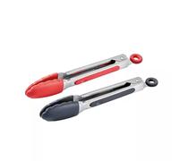 Mini pince en acier et silicone KUCHENPROFI Noir Rouge