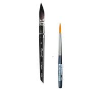 Mini Pinceau Raphael LAVIS SOFTAQUA SÉRIE 8056 N°4 + Da Vinci XS Synthetic Brush Voyage.Set 2PCS (Raphael France)