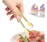 Mini pinces de service polyvalentes ustensiles de cuisine pinces de cuisine | Cuisson pour sucre, glaçons, tranches de citron, biscuits, guimauves, fromage haché, bacon, fromage mou, cornichons dorés