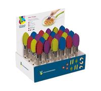 Mini pinces en acier et silicone Colour Works coloris variés