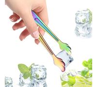 Mini pinces pour apéritif, mini pinces de service Ustensiles de cuisine | Cuisine pour les cubes de sucre, les glaçons, les tranches de citron, les biscuits, les Coloré