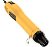 Mini pistolet chauffant - Pistolet à colle pour décapage et enduction - Réglage de la température à deux niveaux - 350 watts - Jaune