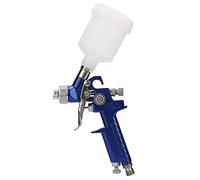 Mini Pistolet de Peinture HVLP 0,8 mm, Aérographe à Gravité avec 125 ML, 3 Boutons de Réglage pour Peinture Métallique, Carrosserie, Outil Pneumatique (Buse 0,8/1,0 mm)