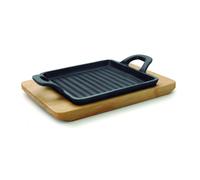 Mini plancha grill carré Lacor Magma Noir 19,5x14x1,7 cm