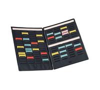 Mini Planning à fiches T portable- 2 volets, 8 colonnes de 17 fentes, indice 1,5 - Nobo