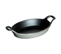 Mini plat à rôtir ovale en fonte gris graphite 15 cm Staub