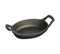 Mini plat à rôtir ovale en fonte noir 15 cm Staub
