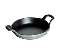 Mini plat à rôtir rond en fonte gris graphite O 12 cm Staub
