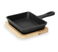 Mini plat de service en Bambou L 125 mm l 105 mm H 25 mm