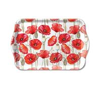 Mini Plateau Coquelicots Rouges 20,5 x 13,5 cm