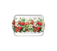 Mini plateau fraises et fleurs 20,5 x 13,5 cm