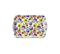 Mini plateau pensées multicolores 20,5 x 13,5 cm