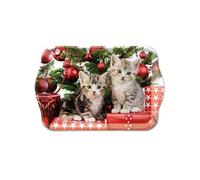 Mini plateau rectangulaire Chatons Noël