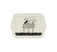 Mini plateau rectangulaire Chats et Piano