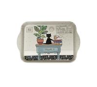Mini plateau vide poche rectangulaire chaton sur le bureau
