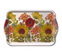 Mini plateau vide poche Tournesols rectangulaire BLANC G