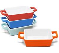 Mini-plats rectangulaires en céramique pour mini-lasagnes et shepherd's pie - Portions individuelles pour enfants - Petits plats à rôtir