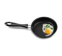 Mini Poêle à frire Antiadhésive Omelette Petite Poêle à Frire Mini-œuf Poché Anti-adhésif Ménage Petite Cuisinière à Induction pour Faire Frire les œufs et Préparer le Petit-déjeuner Noir