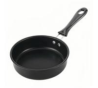 Mini-poêle à œufs antiadhésive non toxique de 4,7 pouces, revêtement 5 couches, compatible lave-vaisselle (noir)