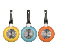 Mini Poêle - Indubasic - Aluminium - Anti-adhérent - Diamètre 14 cm - Couleur Orange